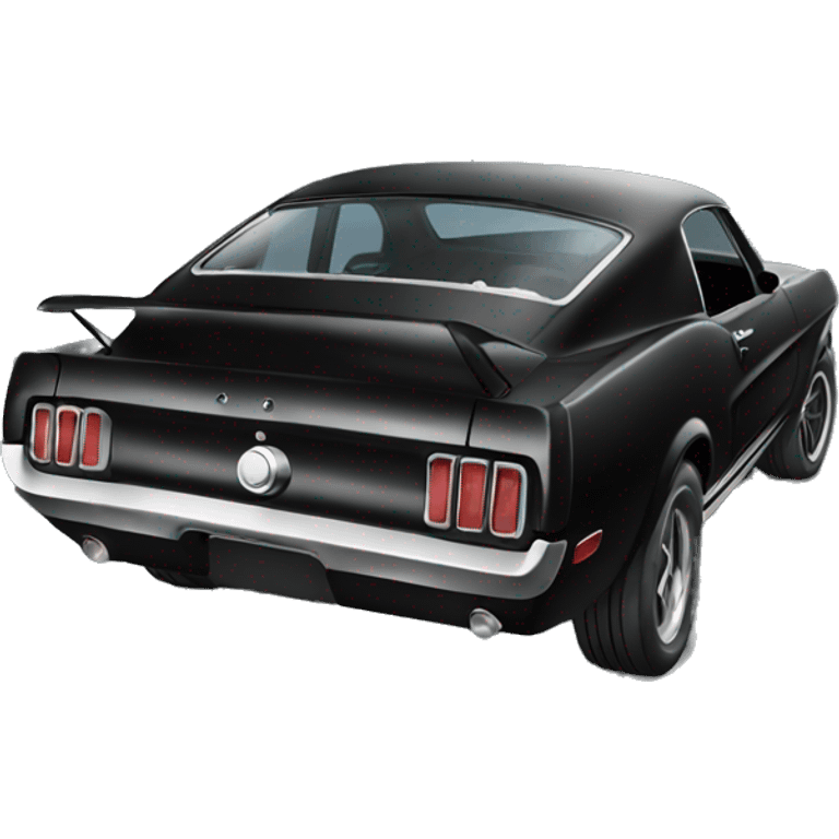 Black mustang emoji