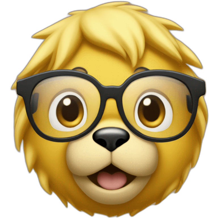 winnie l'ourson avec des lunette qui boude emoji