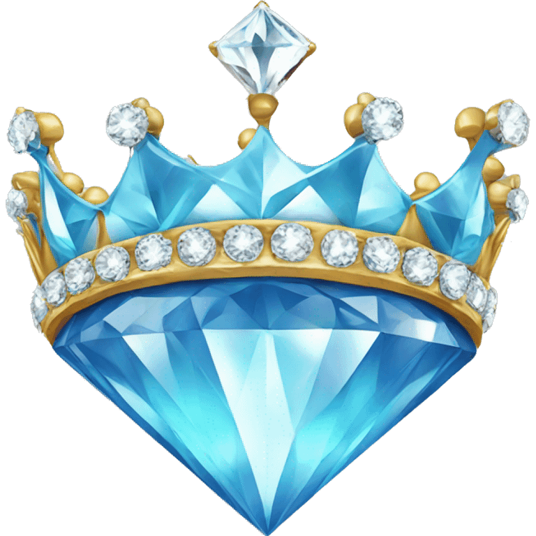 diamond with prince crown on top emoji