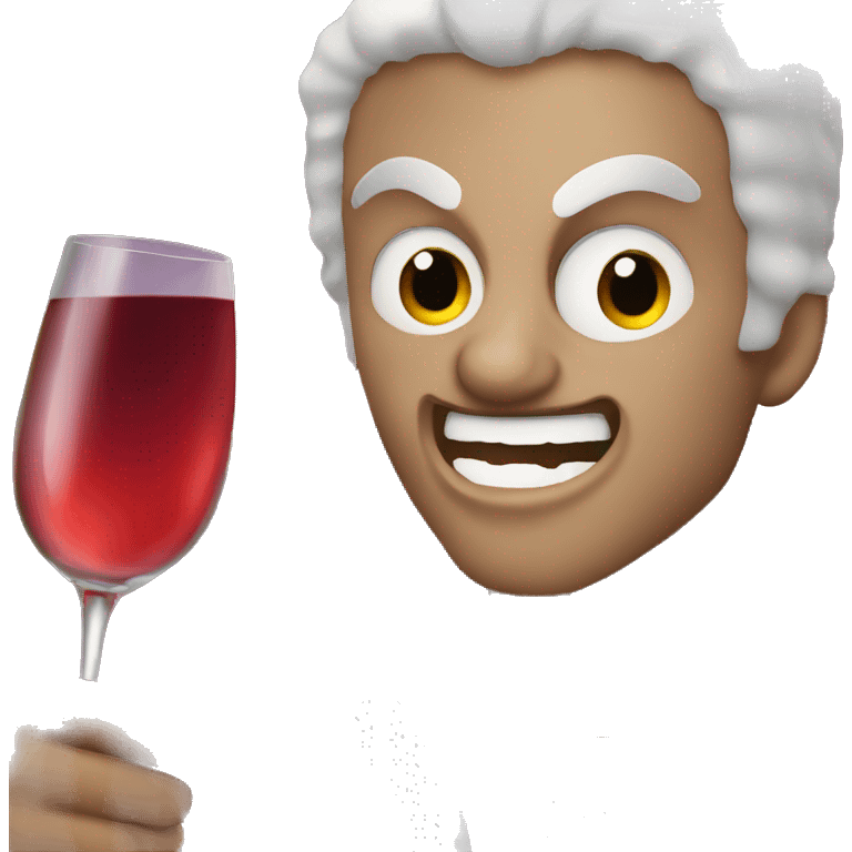 vampire drinking wine emoji