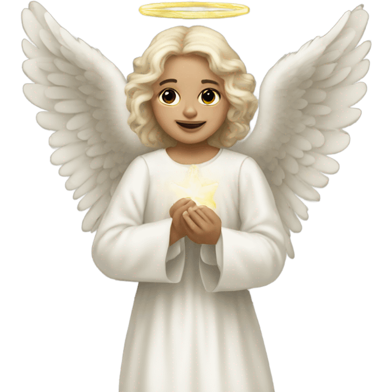 WhitebVictorian Christmas Angel emoji