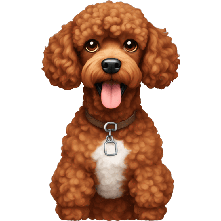 A reddish brownish german poodle emoji