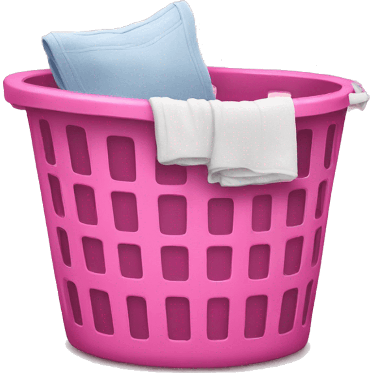 Pink laundry basket  emoji