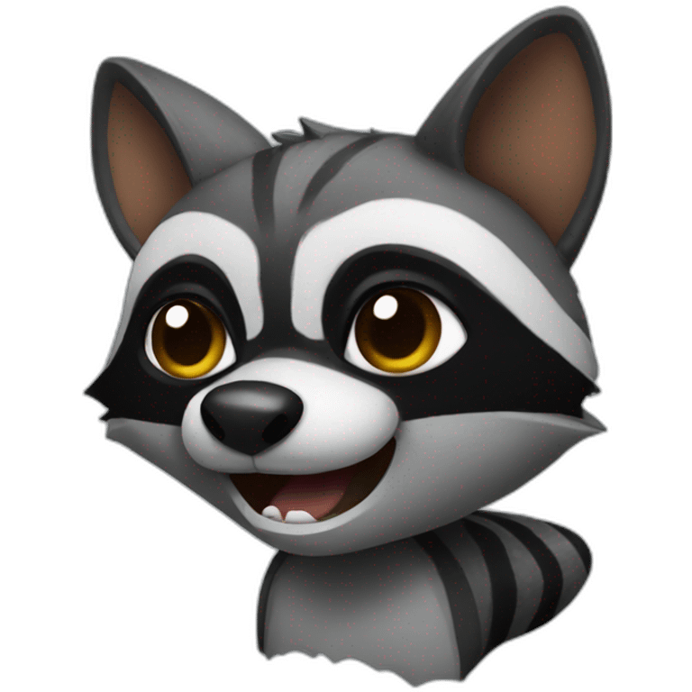 bat raccoon emoji