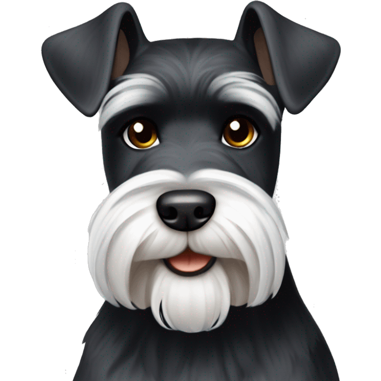 Schwarzer schnauzer klein alt emoji