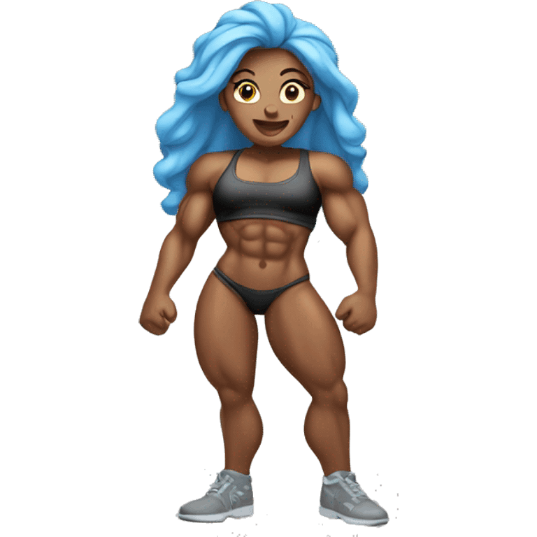 female bodybuilder emoji