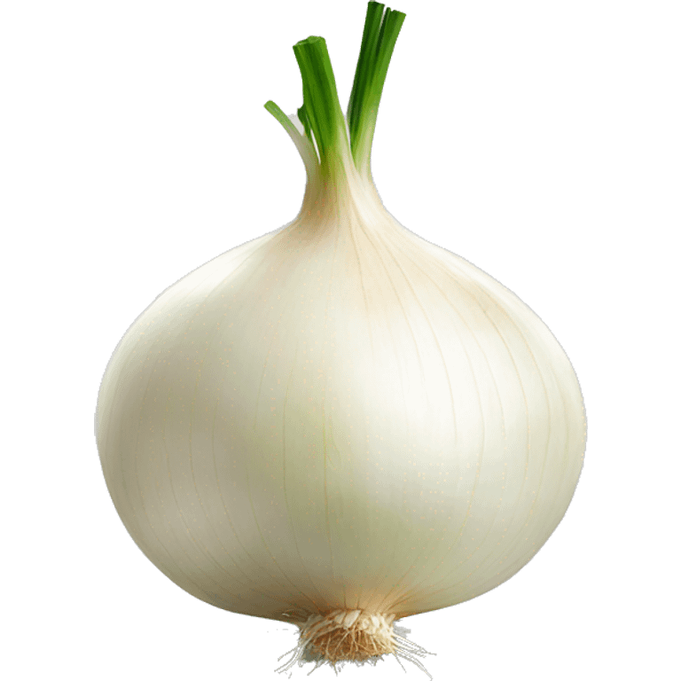 Cut white onion emoji