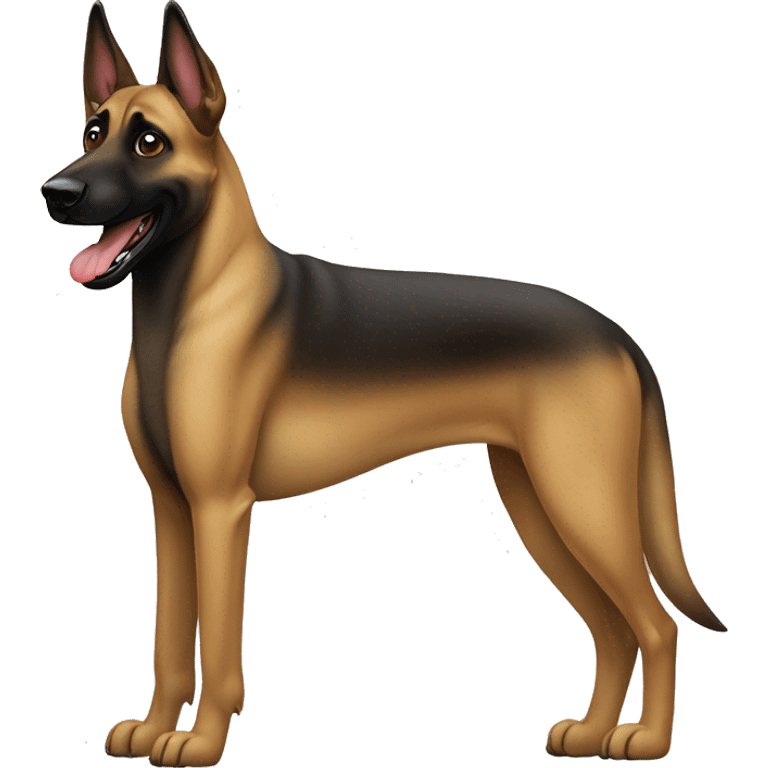 malinois dog aboie grogne dent emoji