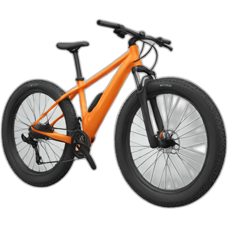 Orange Mountain bike emoji