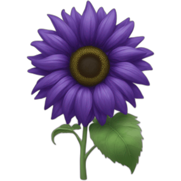 Sunflower full moon purple heart emoji