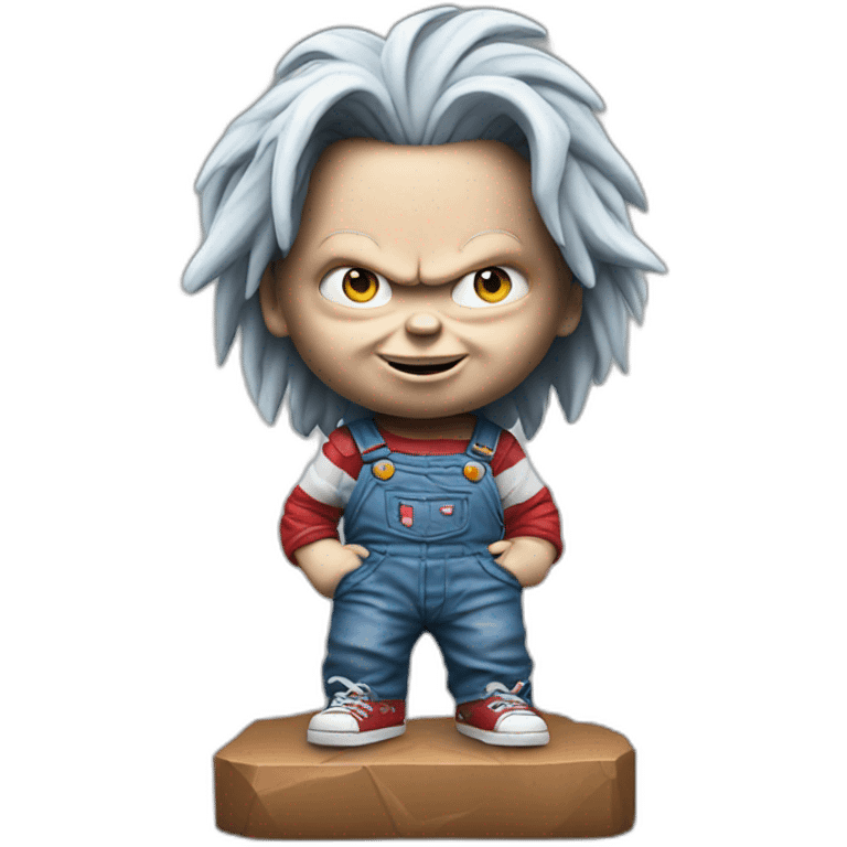 Statue of chucky emoji