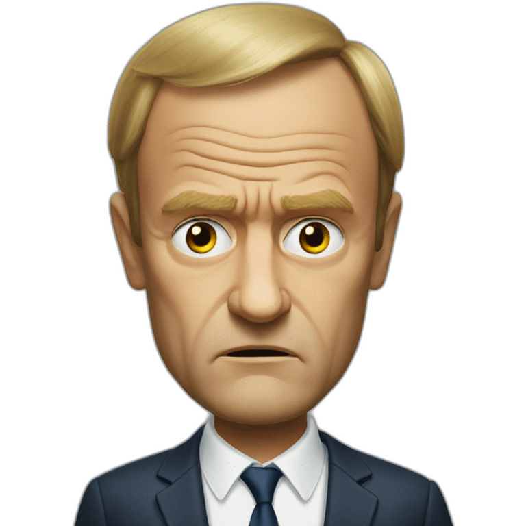 Donald Tusk serious emoji