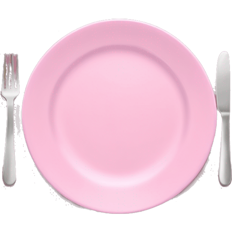 Pink plate emoji