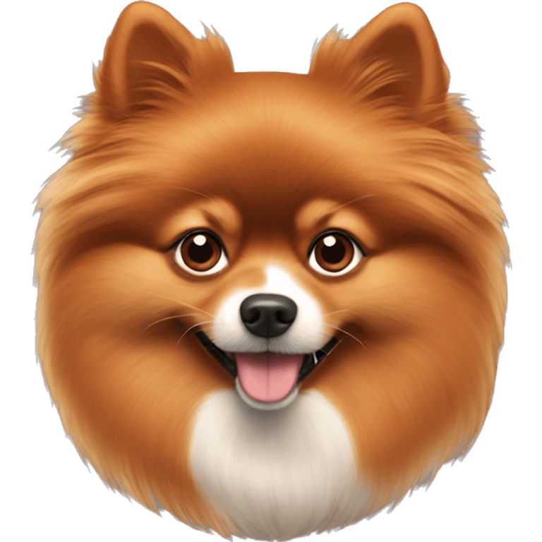 The red-haired pomeranian emoji