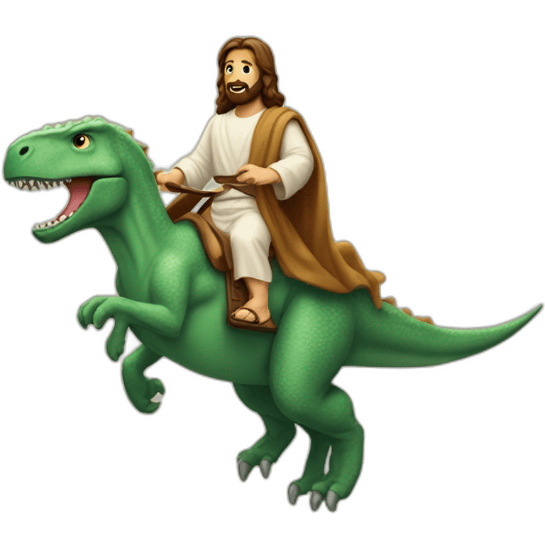 jesus-riding-dino emoji