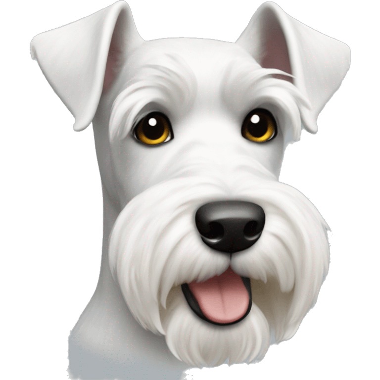 White miniature schnauzer emoji