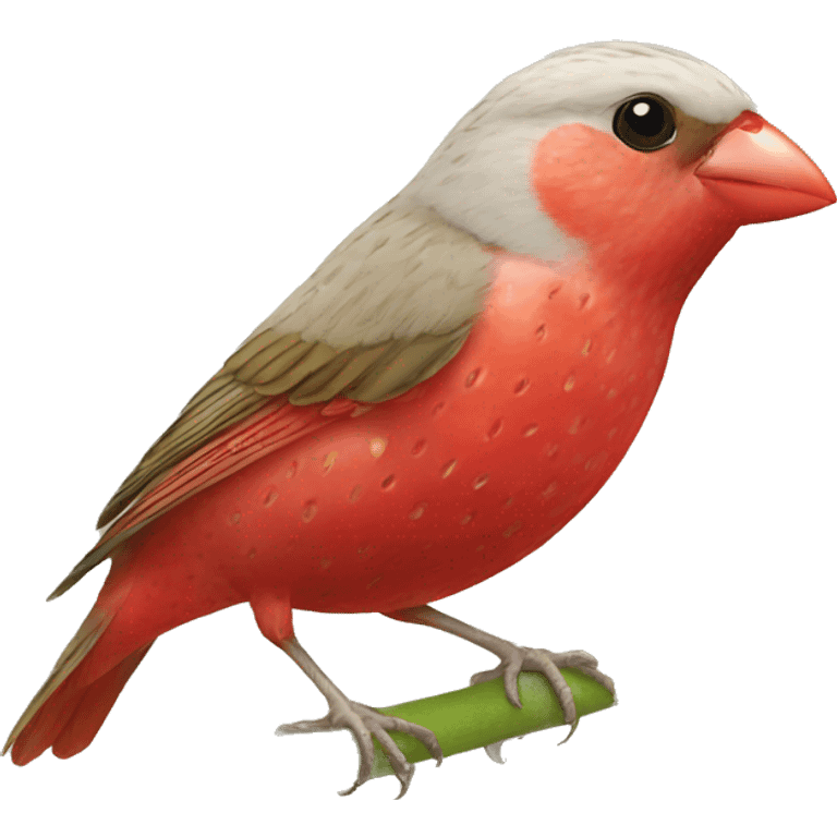 strawberry finch emoji