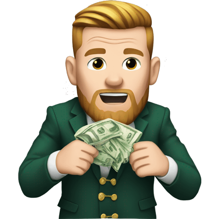 Connor mcgregor counting cash  emoji