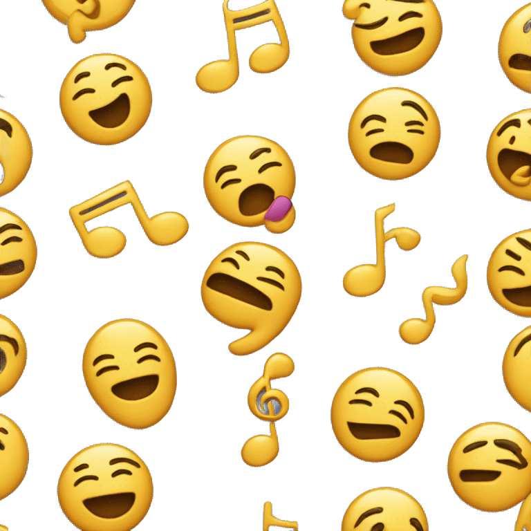 Emoji Classic qui écoute de la musique emoji