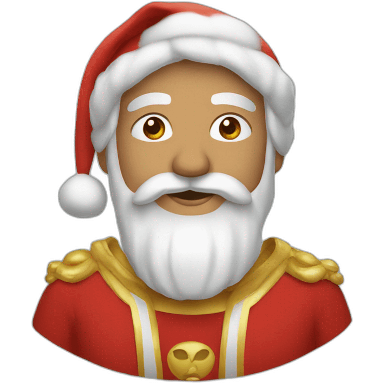 Buda disfrazado de papá noel emoji