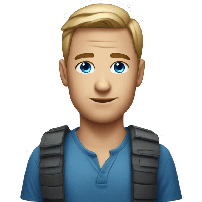 blue eyed male portrait emoji