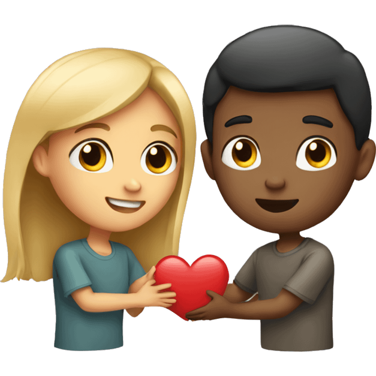 girl giving love to boy  emoji