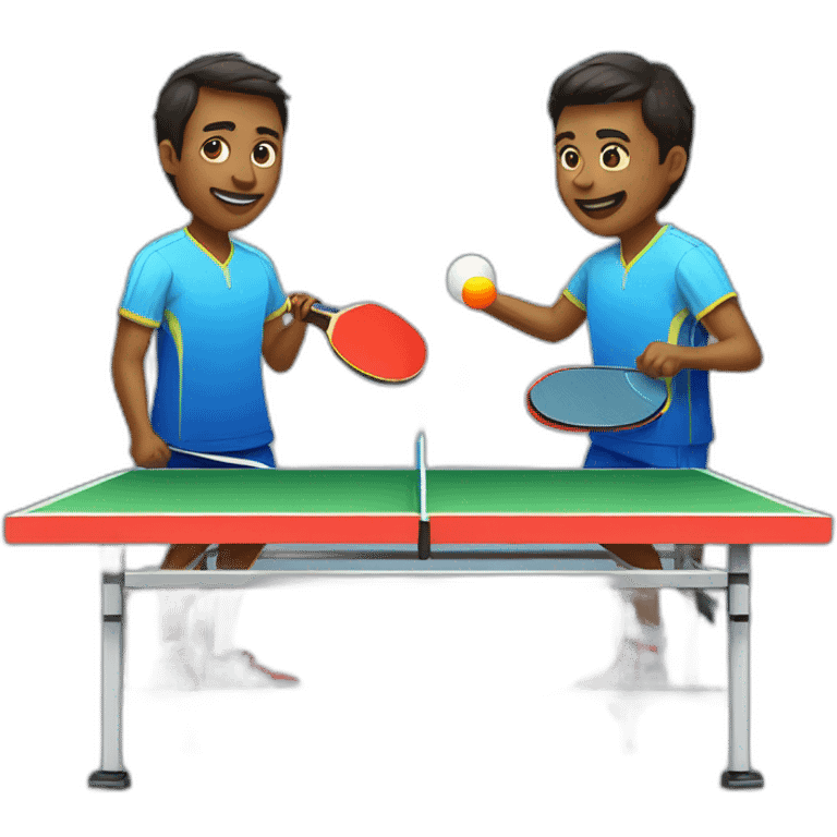 people playing table tennis  emoji