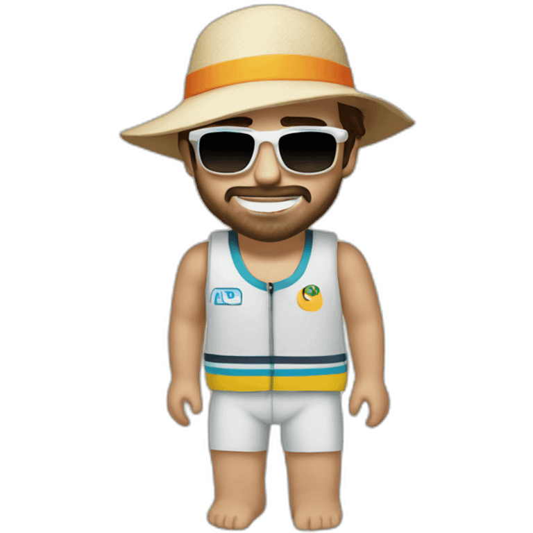 fernando alonso in th beach emoji