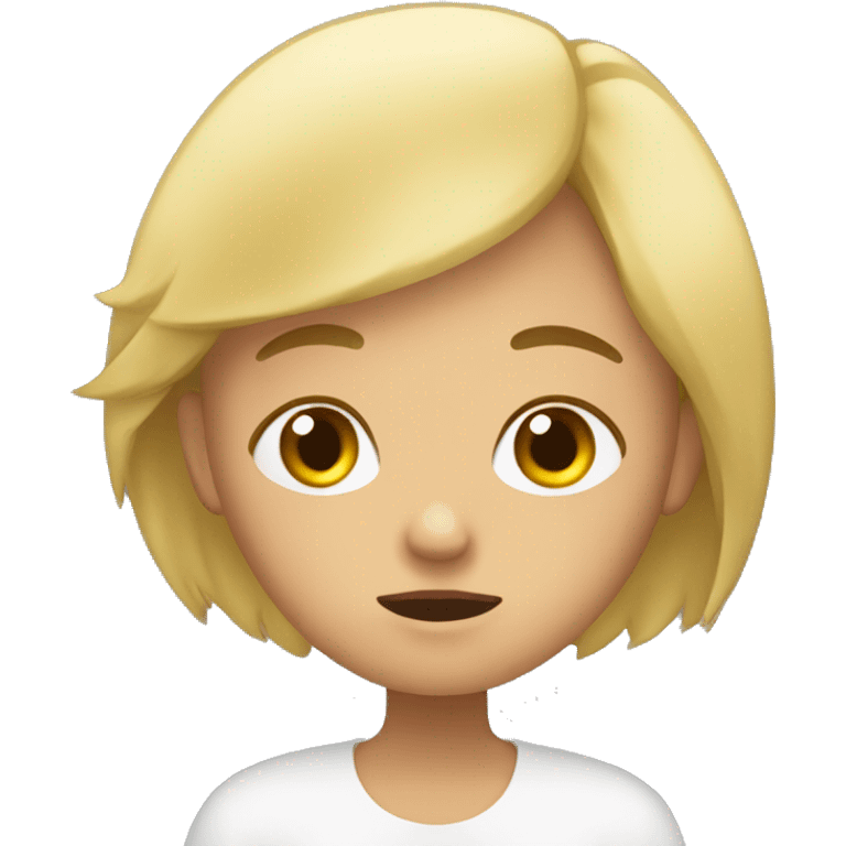 Una rubia durmiendo  emoji