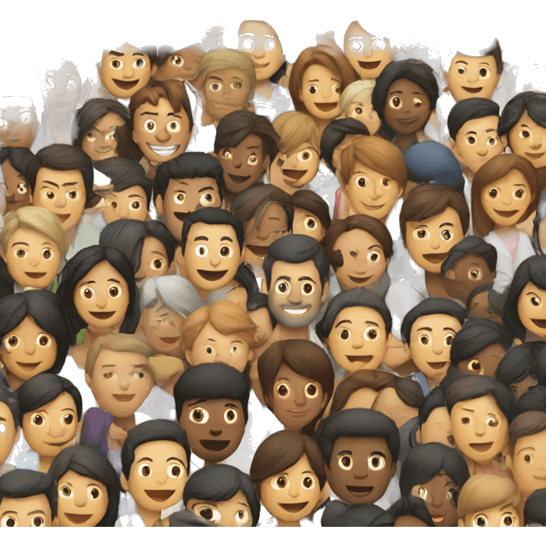 crowd on a city emoji