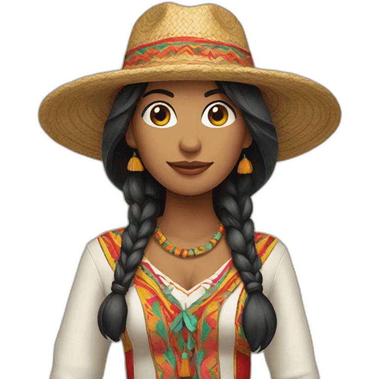 peruvian-style-outfit-woman emoji