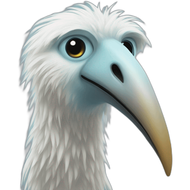 yetti bird long nose emoji