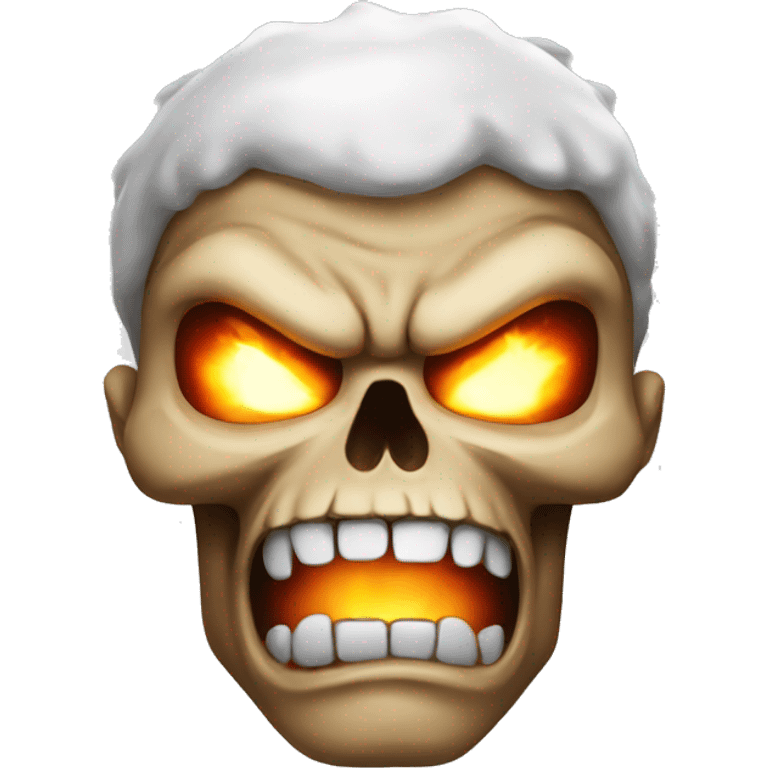 bigwith very angry face skull fire christmas emoji