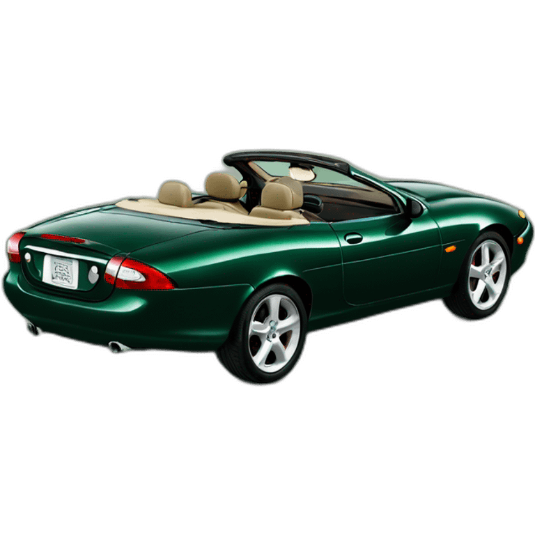  Dark green 1997 Jaguar XK8 convertible top up emoji