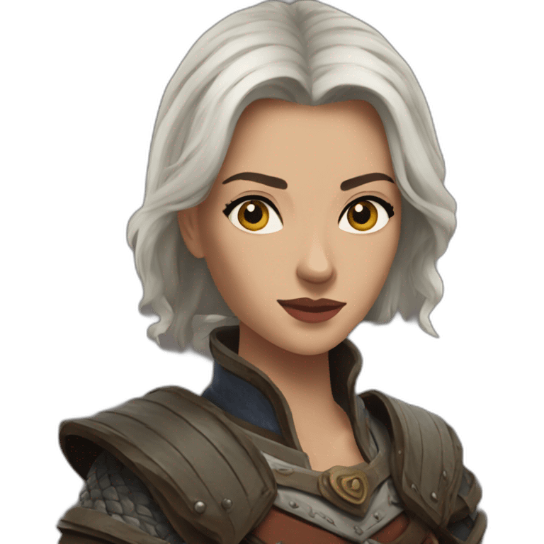 Geraldine of rivia the Witcher warrior emoji