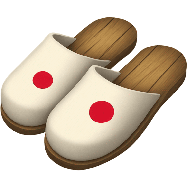 Japan wooden slippers emoji