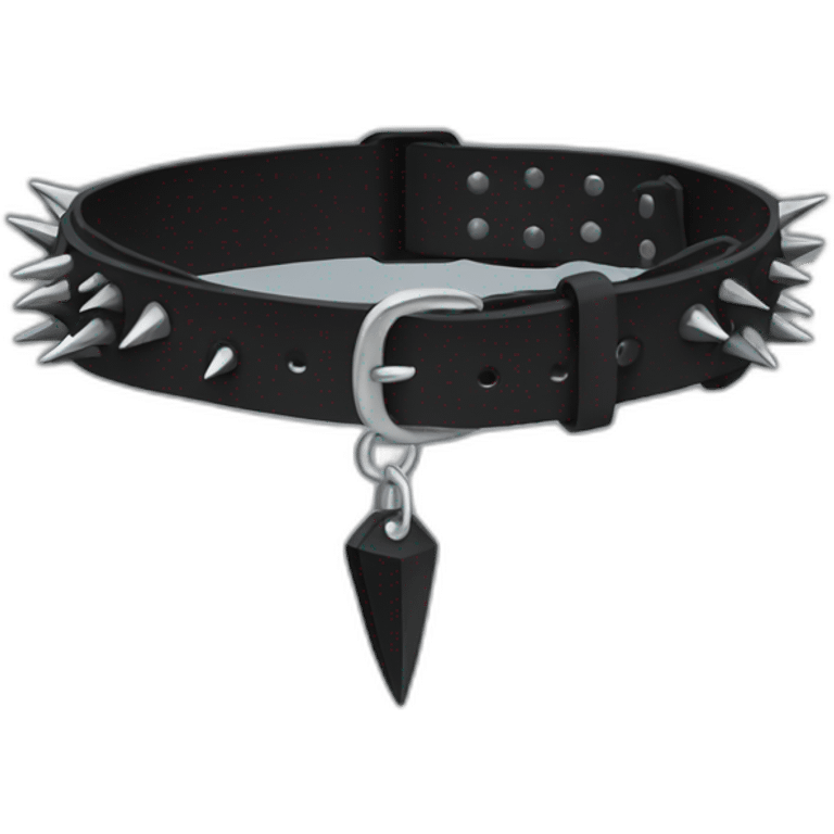 Black spiked dog collar emoji