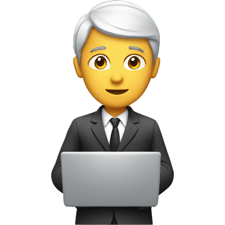 professional with laptop emoji