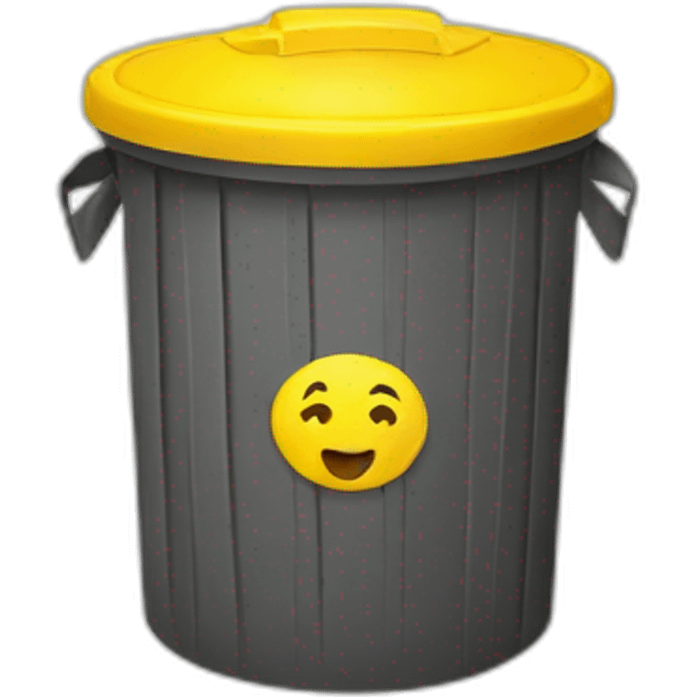 yellow trash can emoji