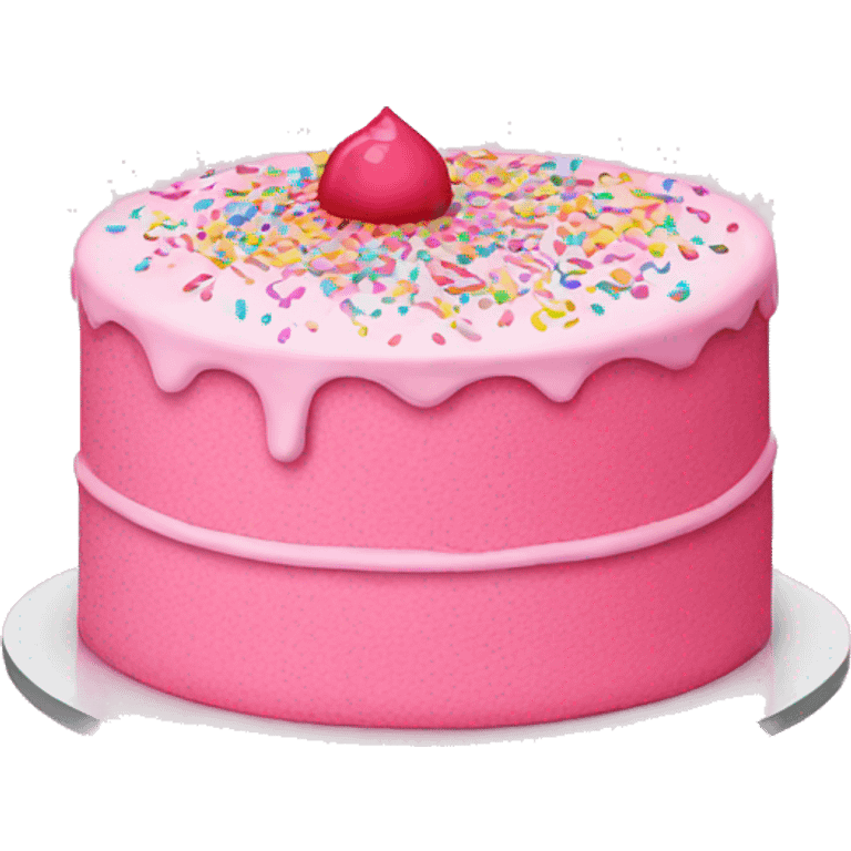 pink cake with sprinkles emoji