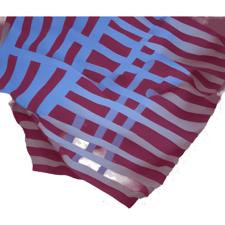 A flag with first layer maroon, second layer blue, third layer maroon  emoji