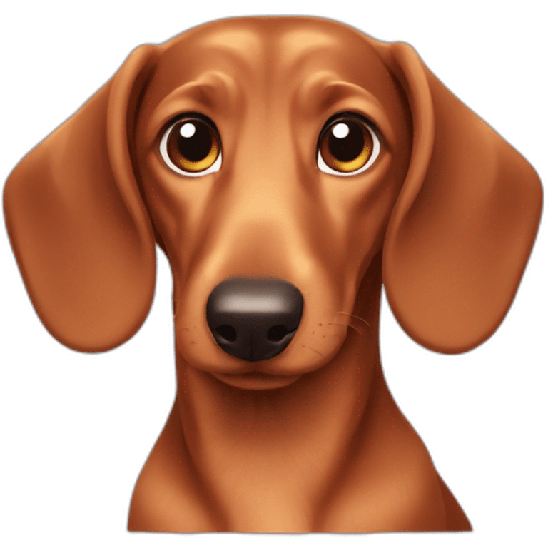 Cute little Dachshund emoji