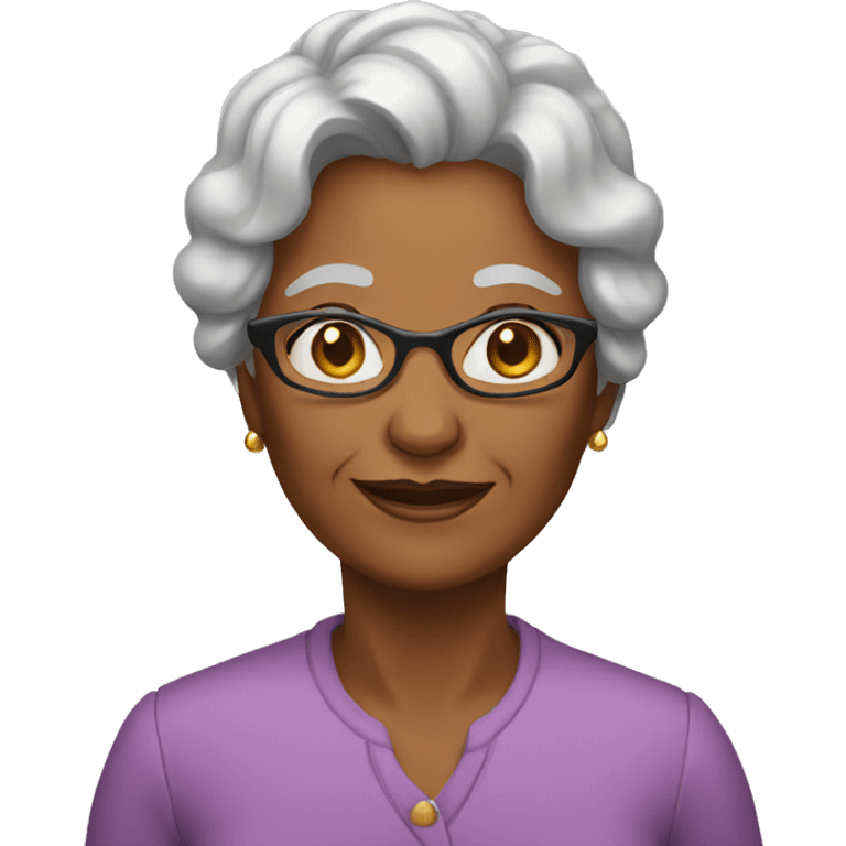 a woman 65 years old emoji