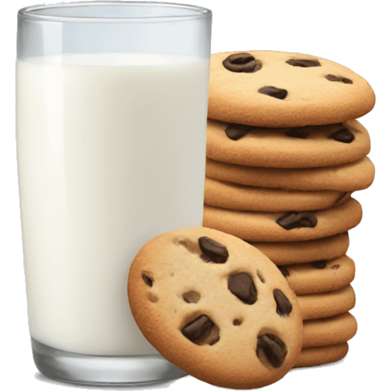 Milk and cookies emoji