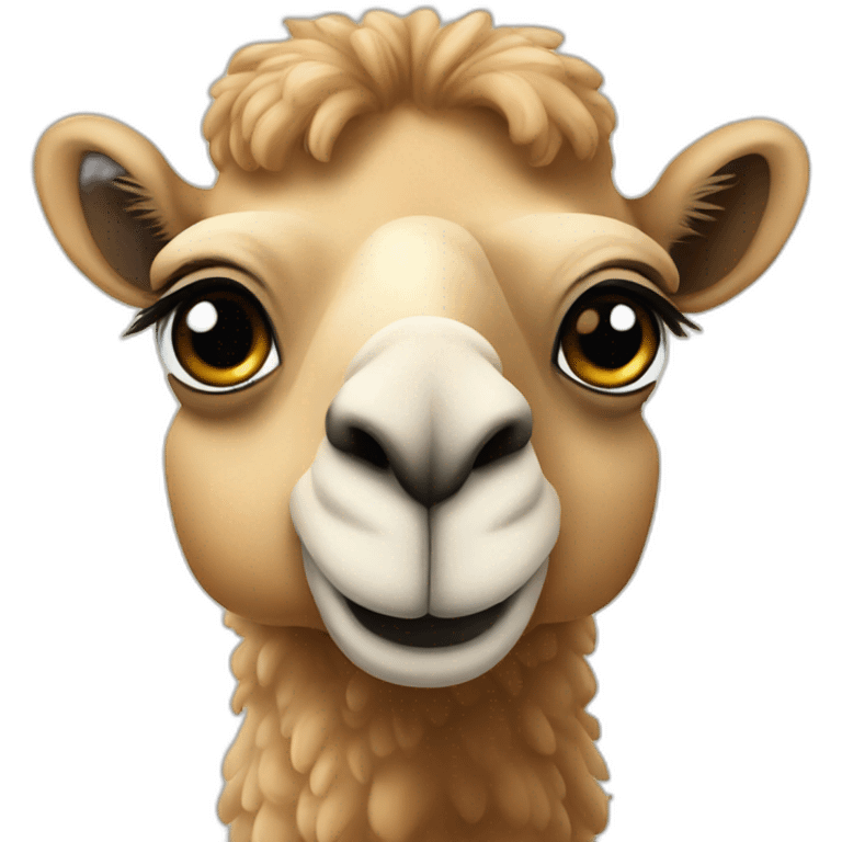 Cute camel emoji