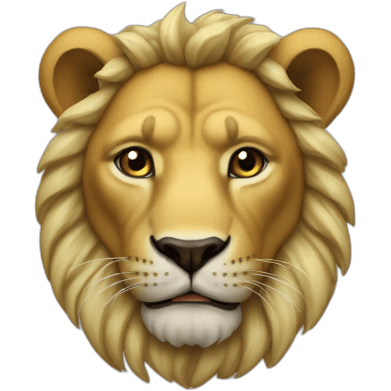 León con corona emoji