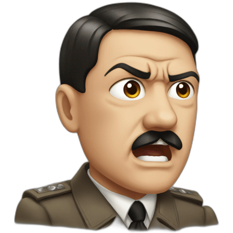 Hitler ungry emoji