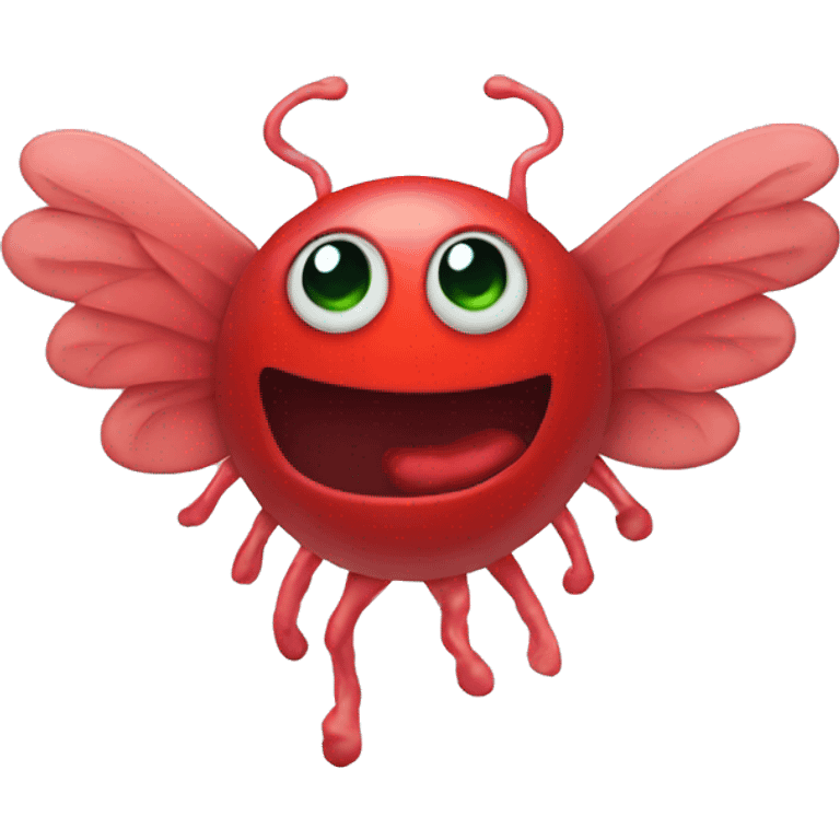 Germ with wings red emoji