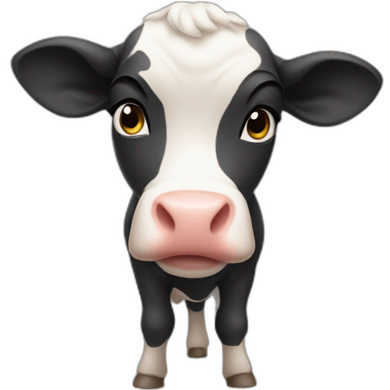 a really big calf emoji