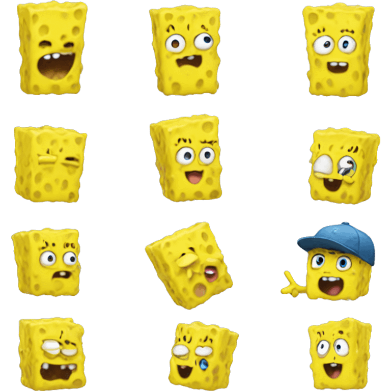 SpongeBob and Pikachu hybrid emoji